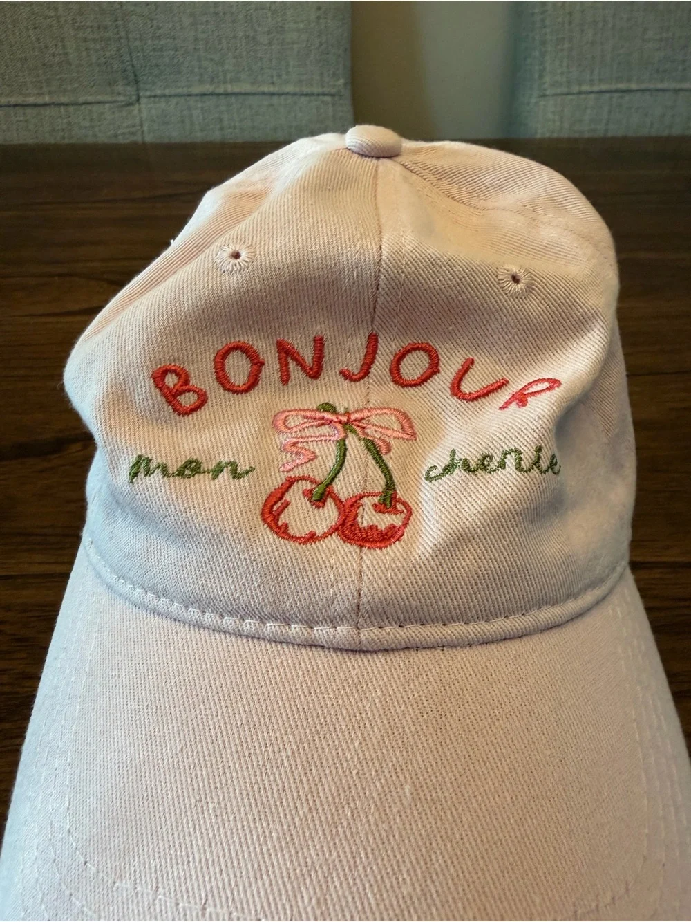 Anthropology Bonjour Cherry coquette Hat